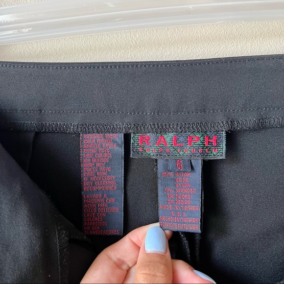 Ralph Lauren Black Straight Leg Pants size 6 - Picture 8 of 11